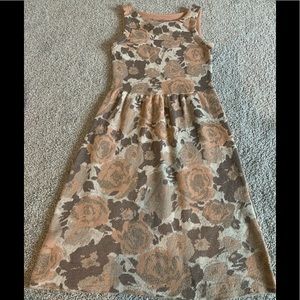 Anthropologie Knitted and Knotted Floral Sweater Dress